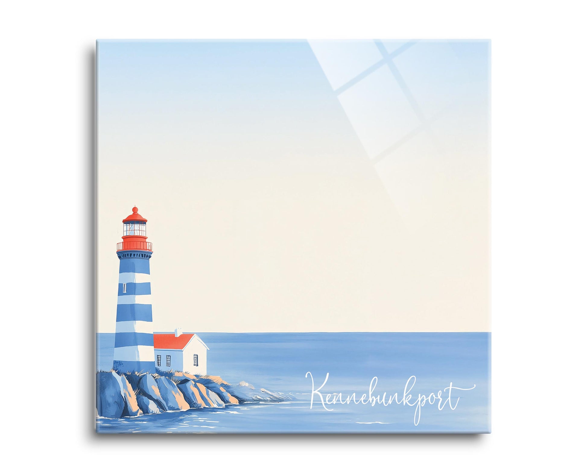 8x8 Glass Dry Erase-Love+Local New England Tides -0