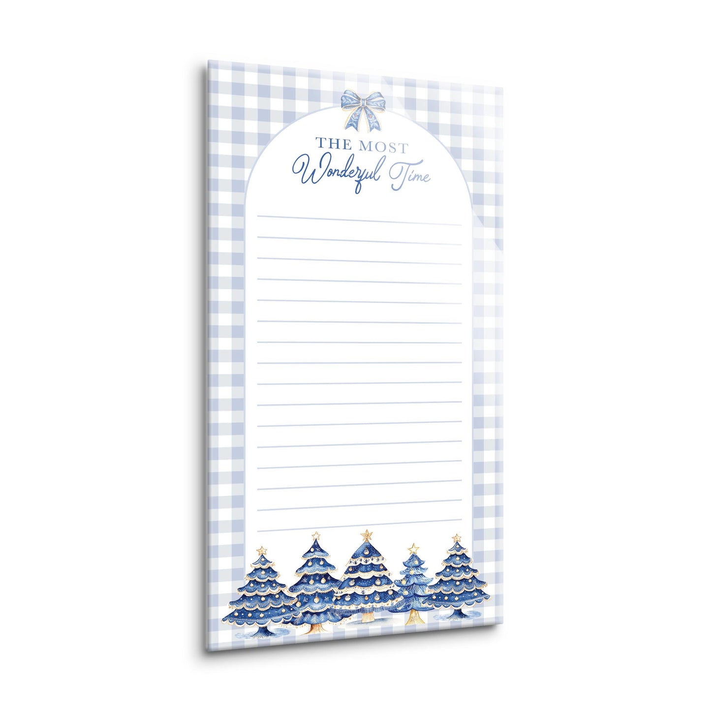 8x16 Glass Dry Erase-Blue Noel - A Grand Millennial Christmas -1