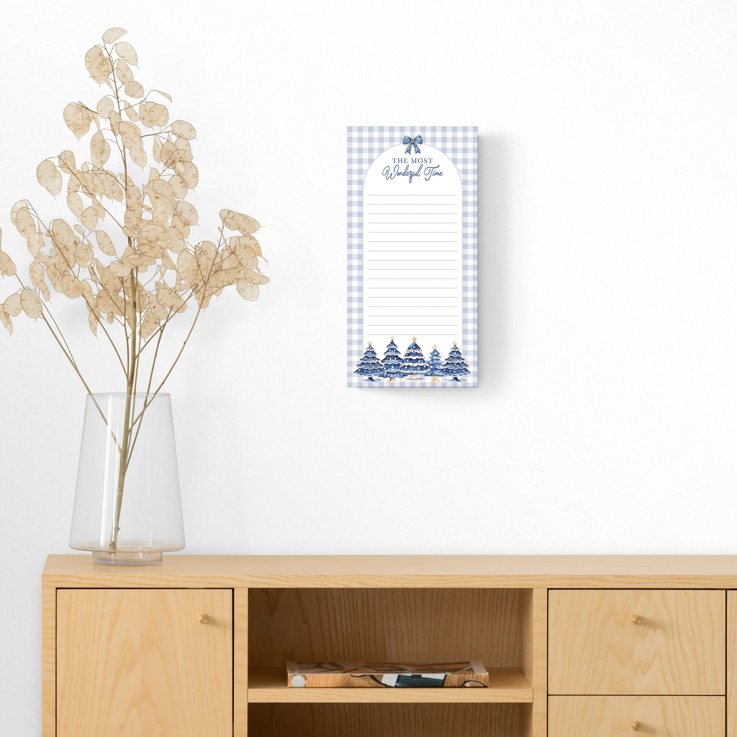 8x16 Glass Dry Erase-Blue Noel - A Grand Millennial Christmas -5