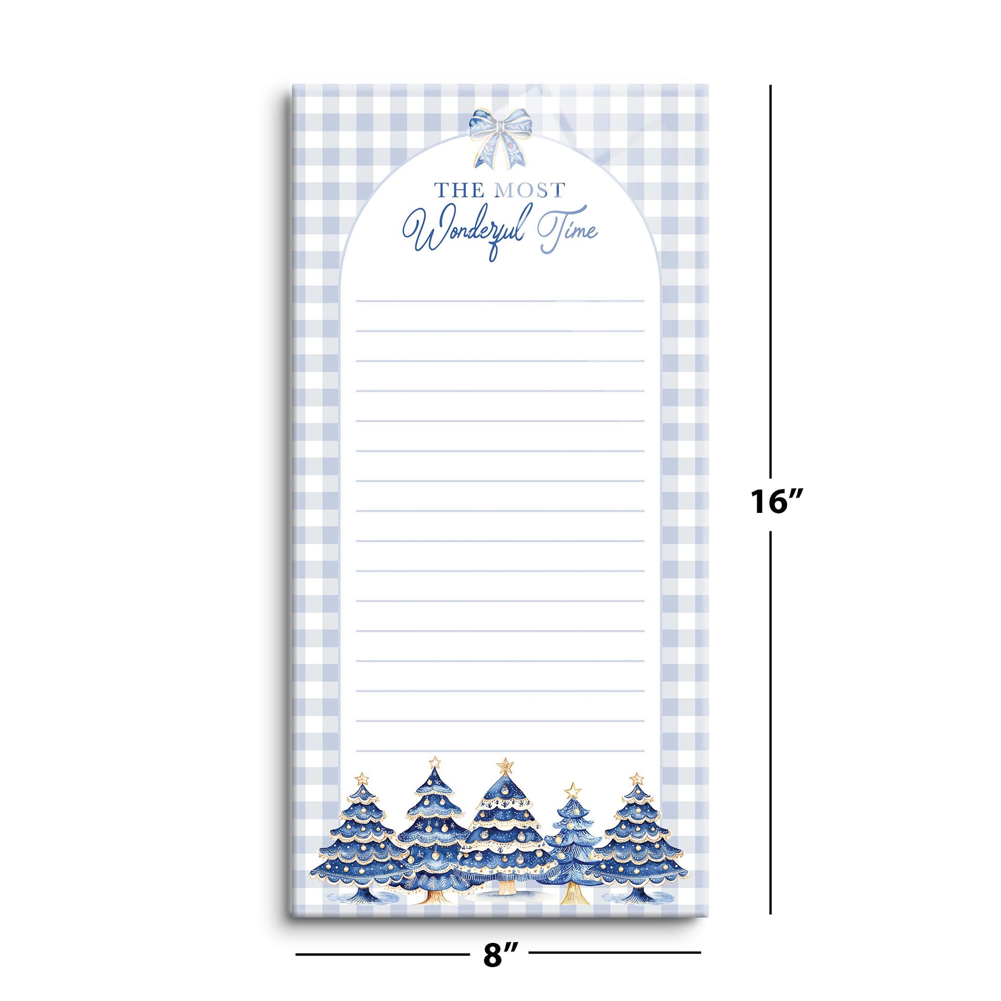 8x16 Glass Dry Erase-Blue Noel - A Grand Millennial Christmas -8