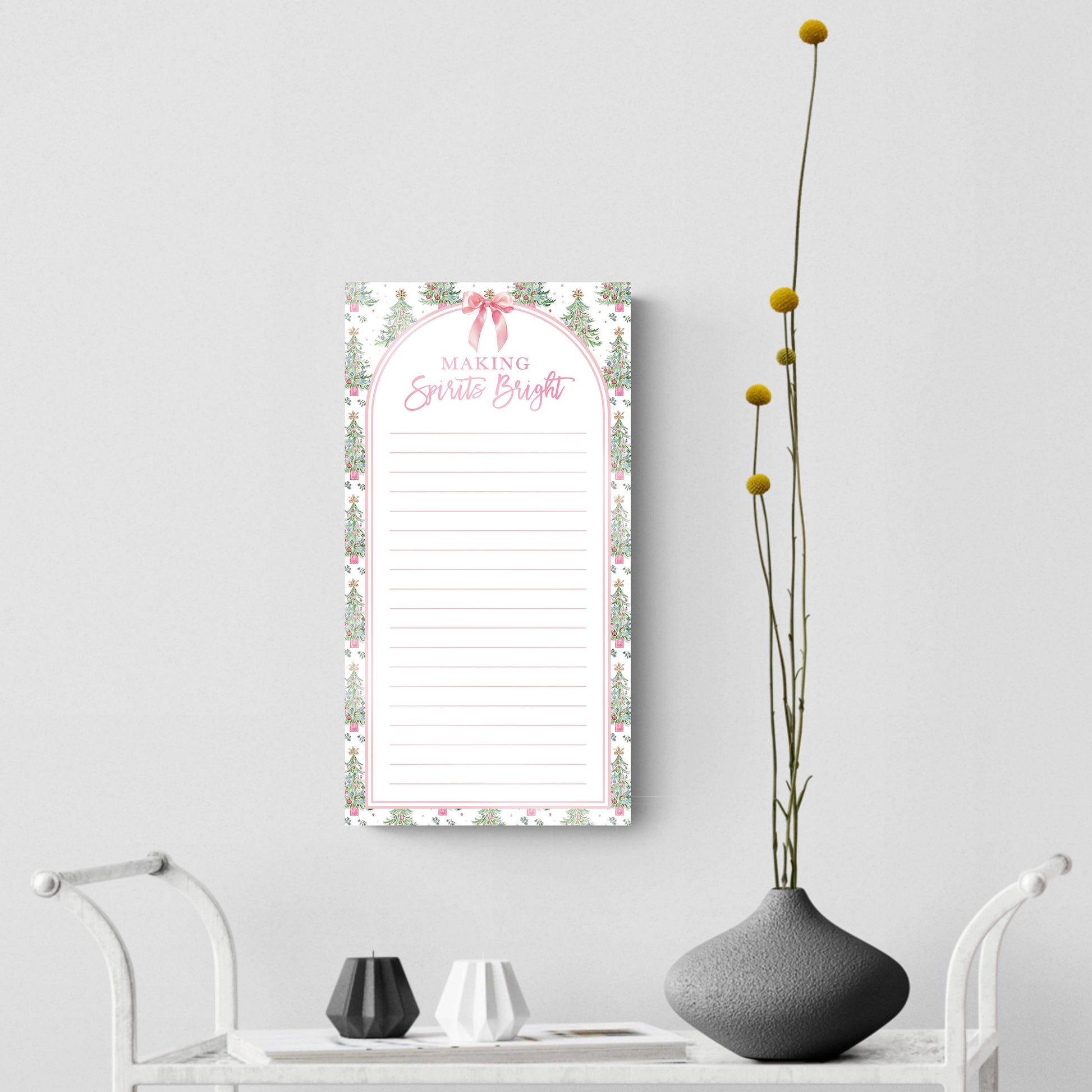 8x16 Glass Dry Erase-Blush & Baubles - A Grand Millennial Christmas -4