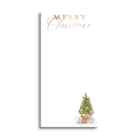 8x16 Glass Dry Erase-Cottage Tree Merry Christmas
