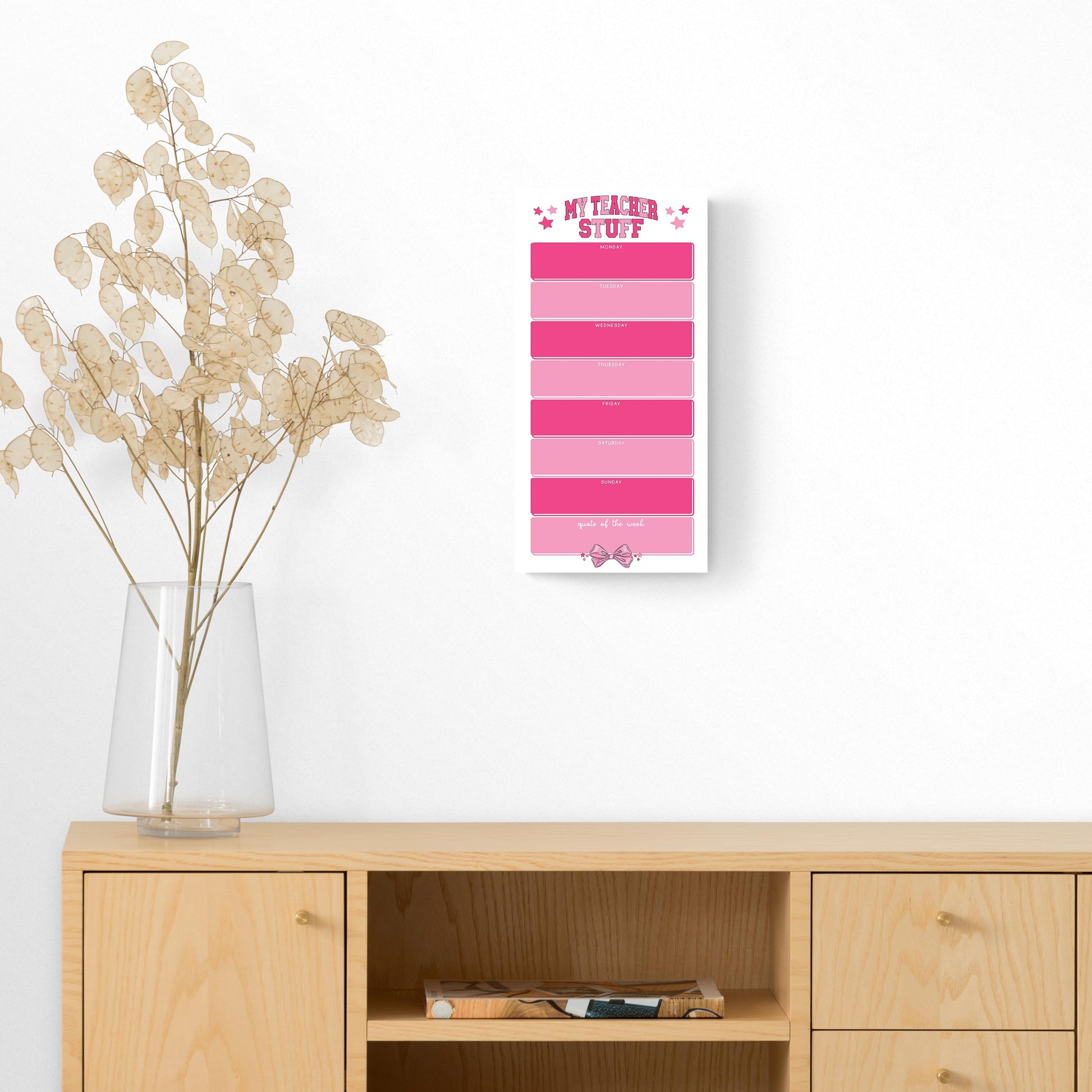 8x16 Glass Dry Erase-Classroom Coquette My Teacher Stuff Weekly Planner -5