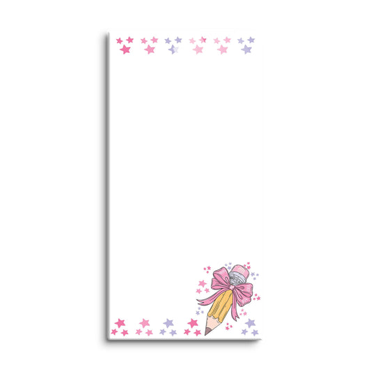 8x16 Glass Dry Erase-Classroom Coquette Pencil Stars Notes -0