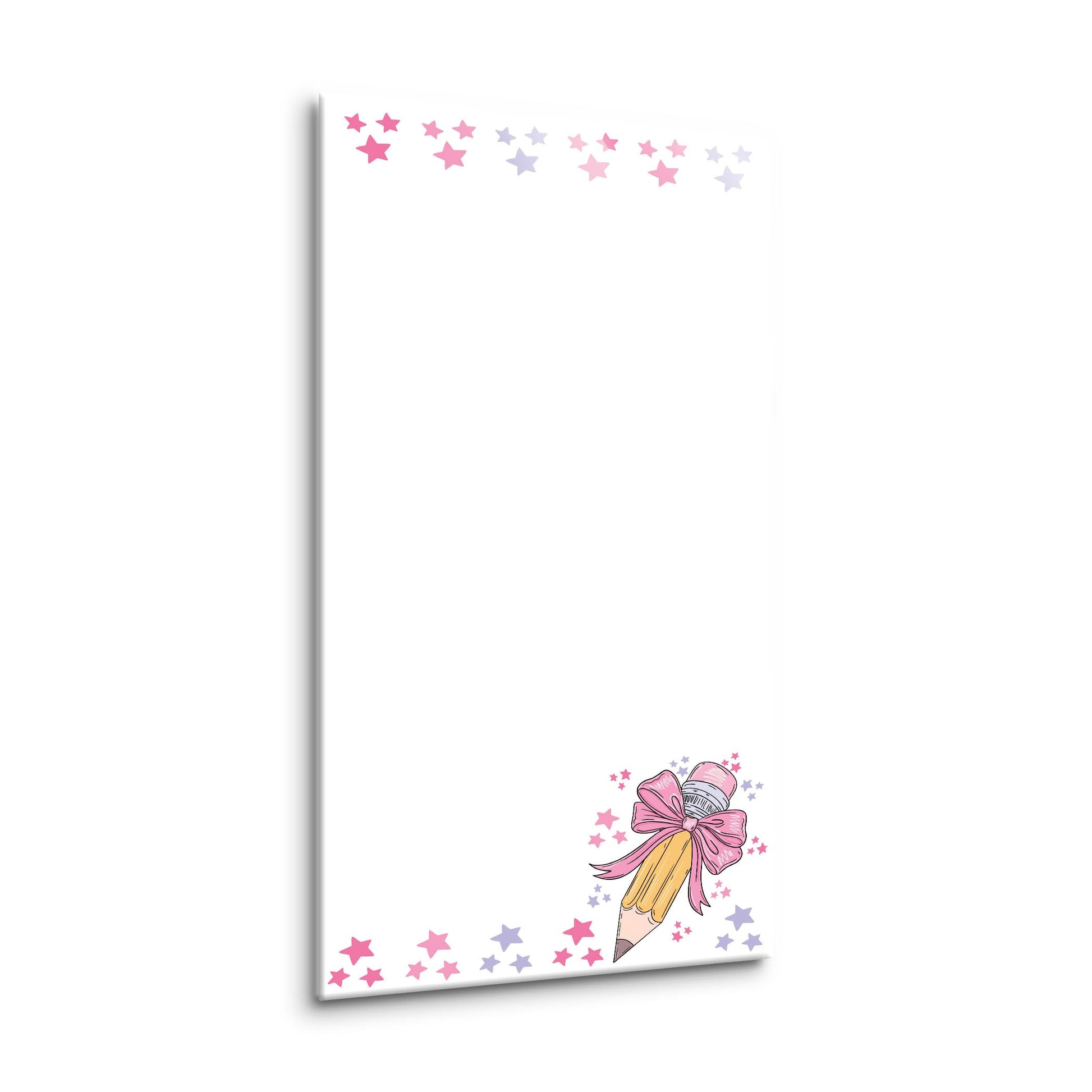 8x16 Glass Dry Erase-Classroom Coquette Pencil Stars Notes -1