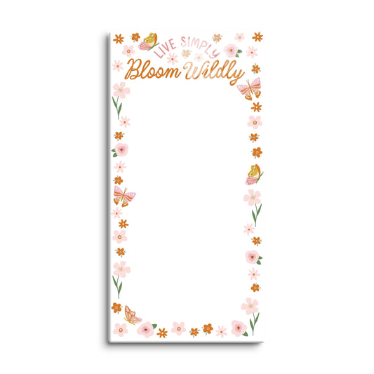 8x16 Glass Dry Erase-Spring Live Simply Bloom Wildly