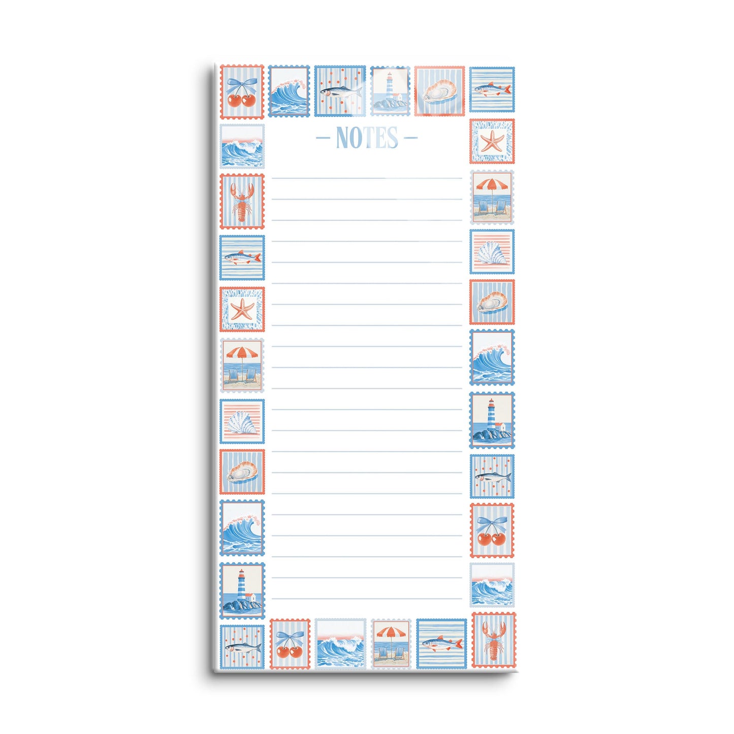 8x16 Glass Dry Erase-New England Tides Stamp Notes -0