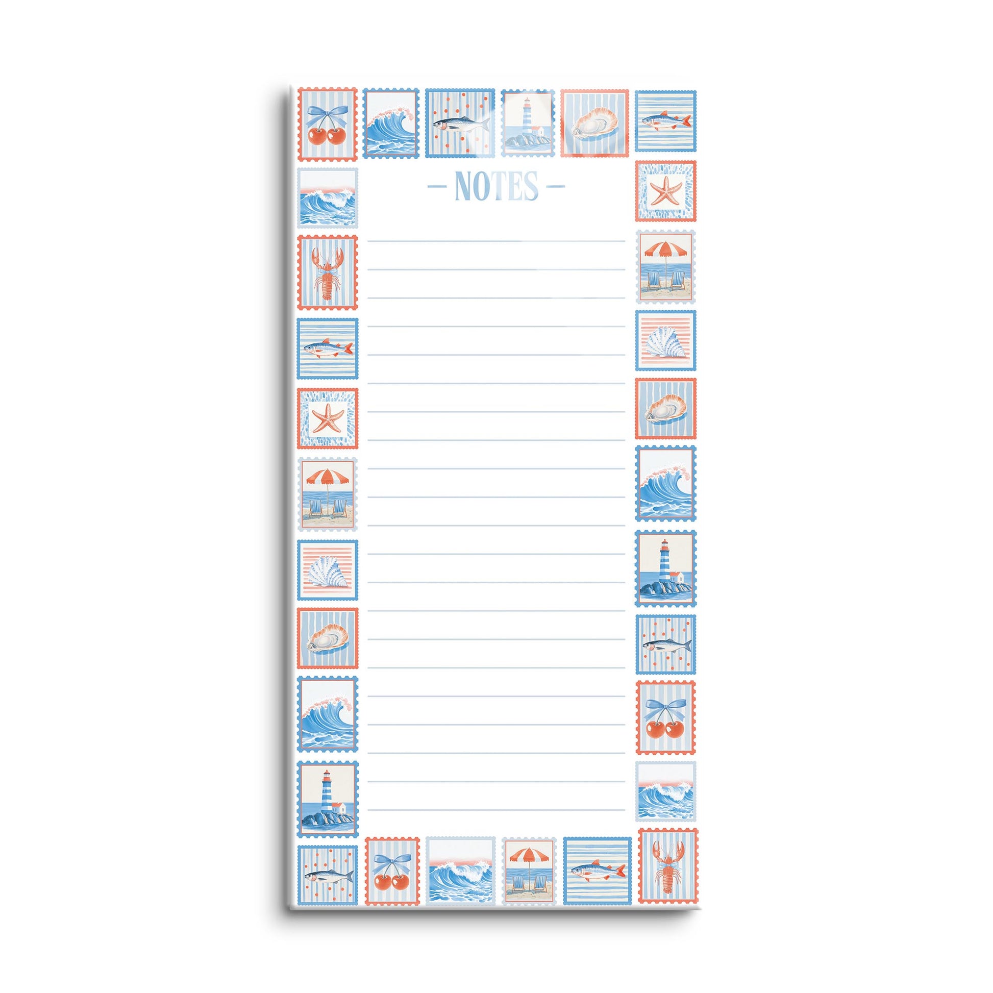 8x16 Glass Dry Erase-New England Tides Stamp Notes -0