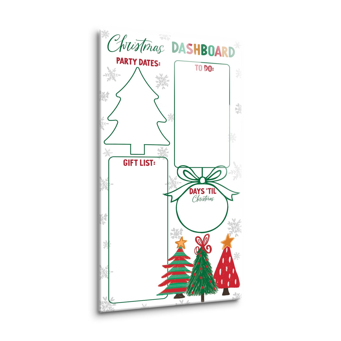 8x16 Glass Dry Erase-Whimsy Wonderland Traditional Dashboard