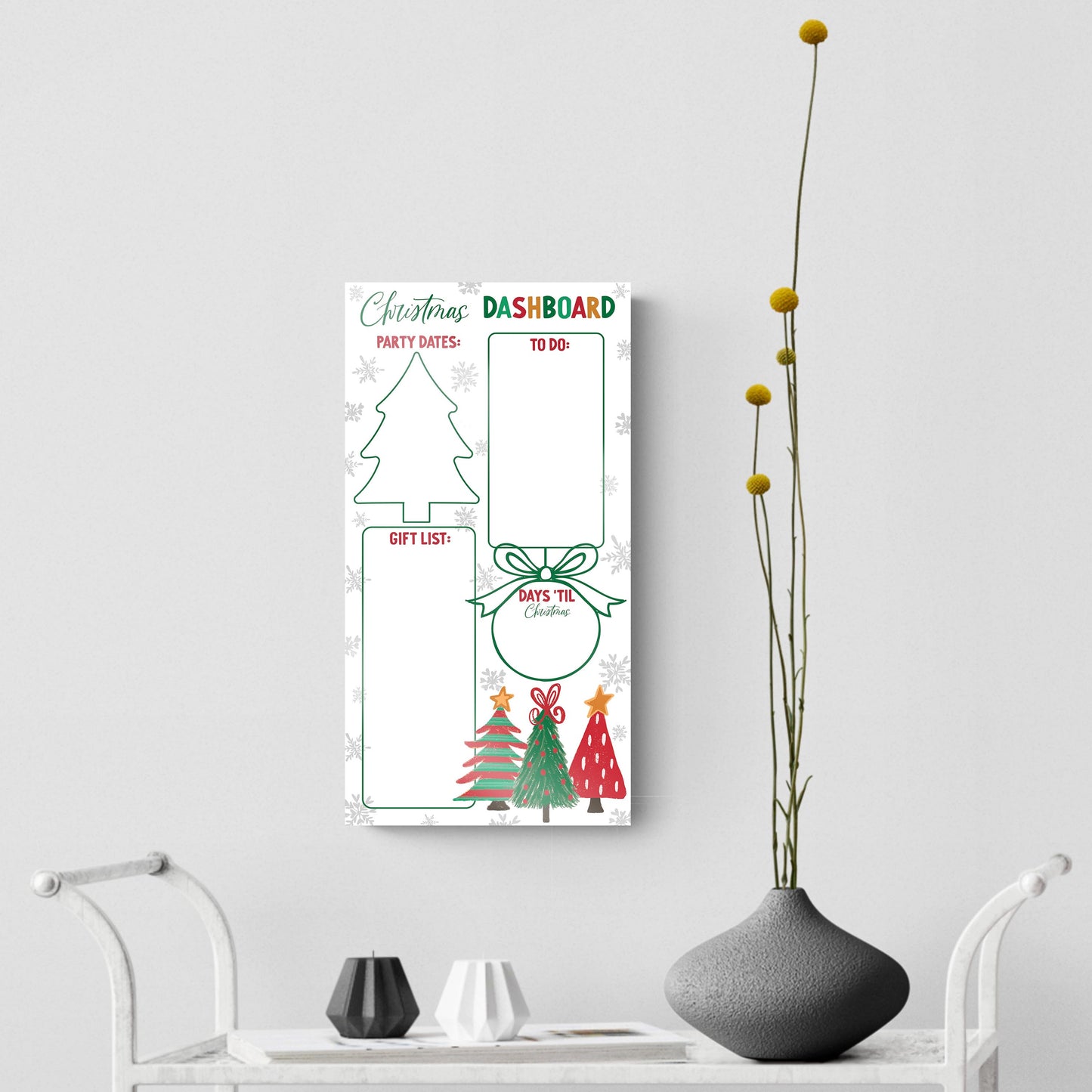 8x16 Glass Dry Erase-Whimsy Wonderland Traditional Dashboard