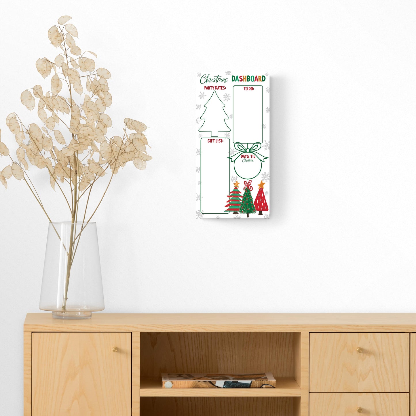 8x16 Glass Dry Erase-Whimsy Wonderland Traditional Dashboard