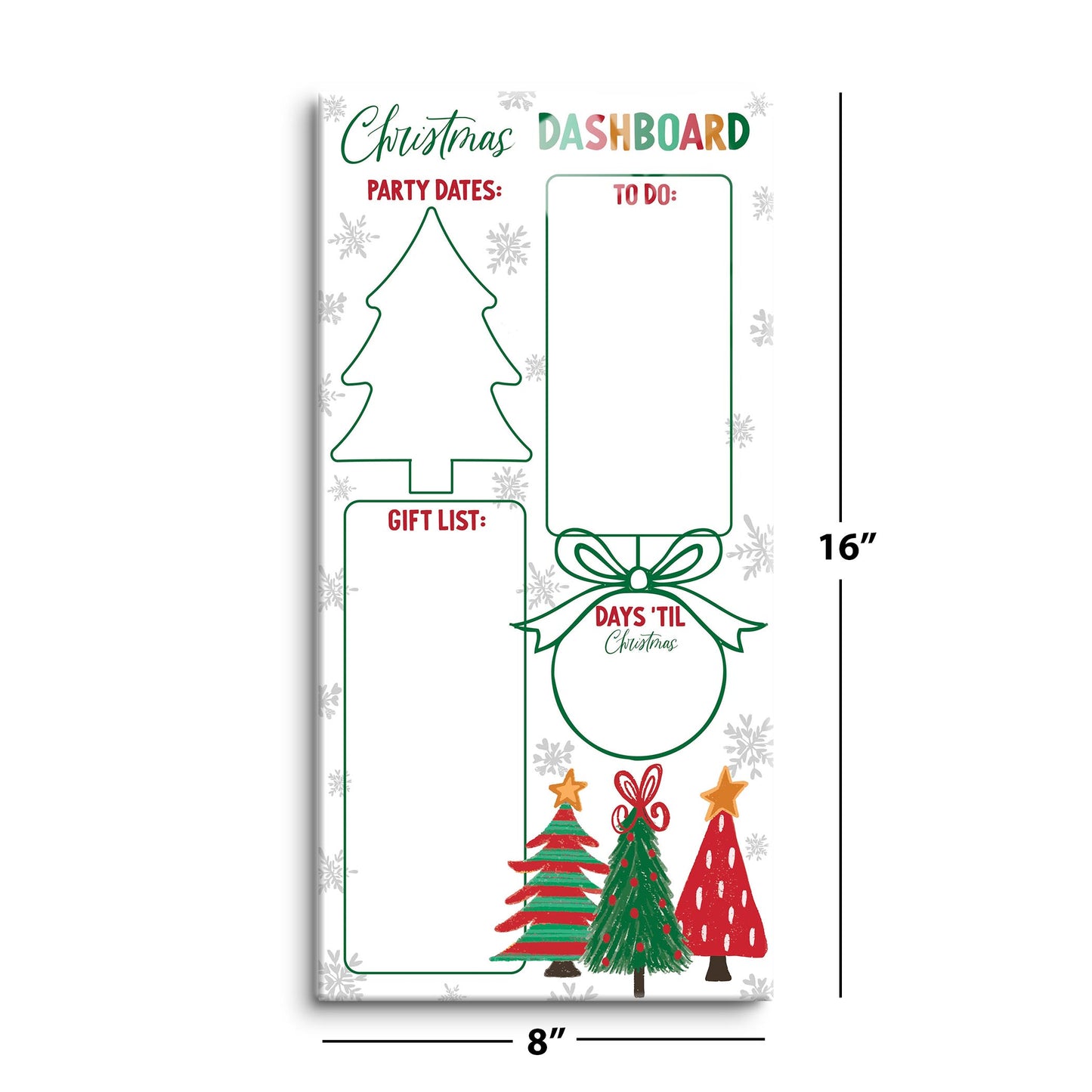 8x16 Glass Dry Erase-Whimsy Wonderland Traditional Dashboard