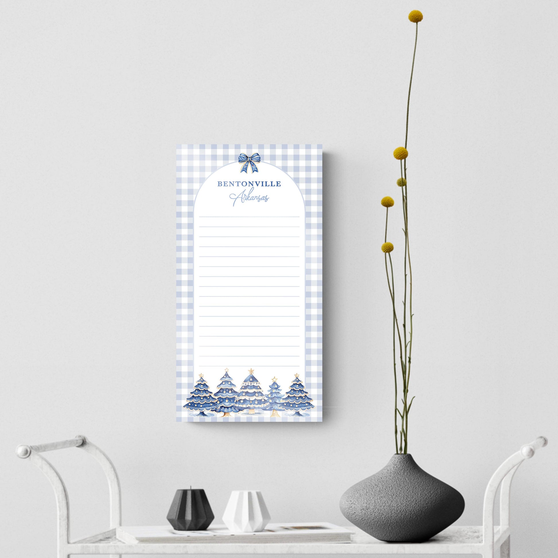 8x16 Glass Dry Erase-Love+Local Blue Noel - A Grand Millennial Christmas -3