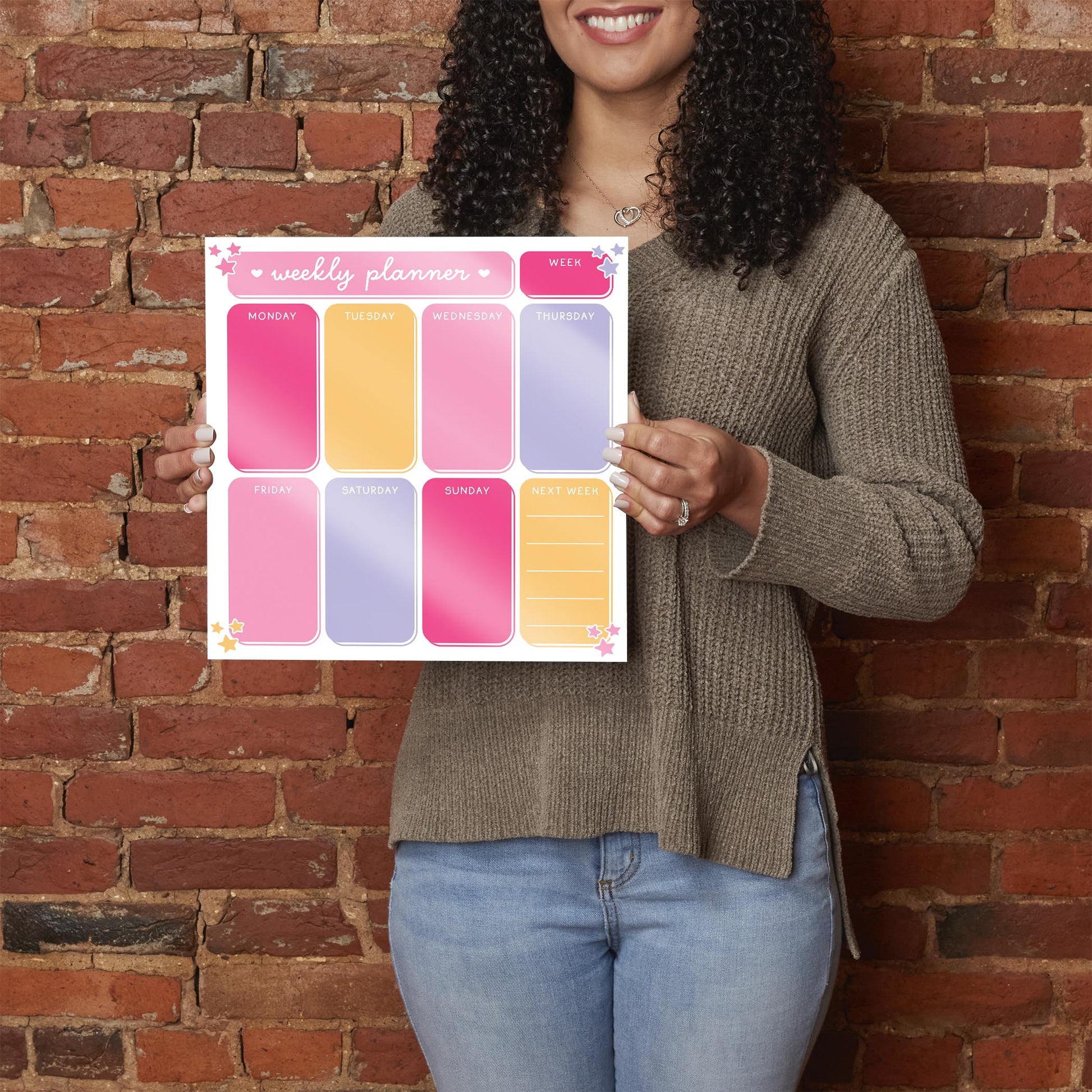12x12 Glass Dry Erase-Classroom Coquette Weekly Planner -2