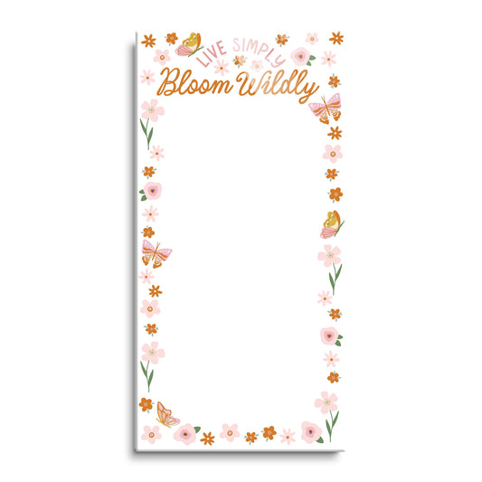 12x24 Glass Dry Erase-Spring Live Simply Bloom Wildly