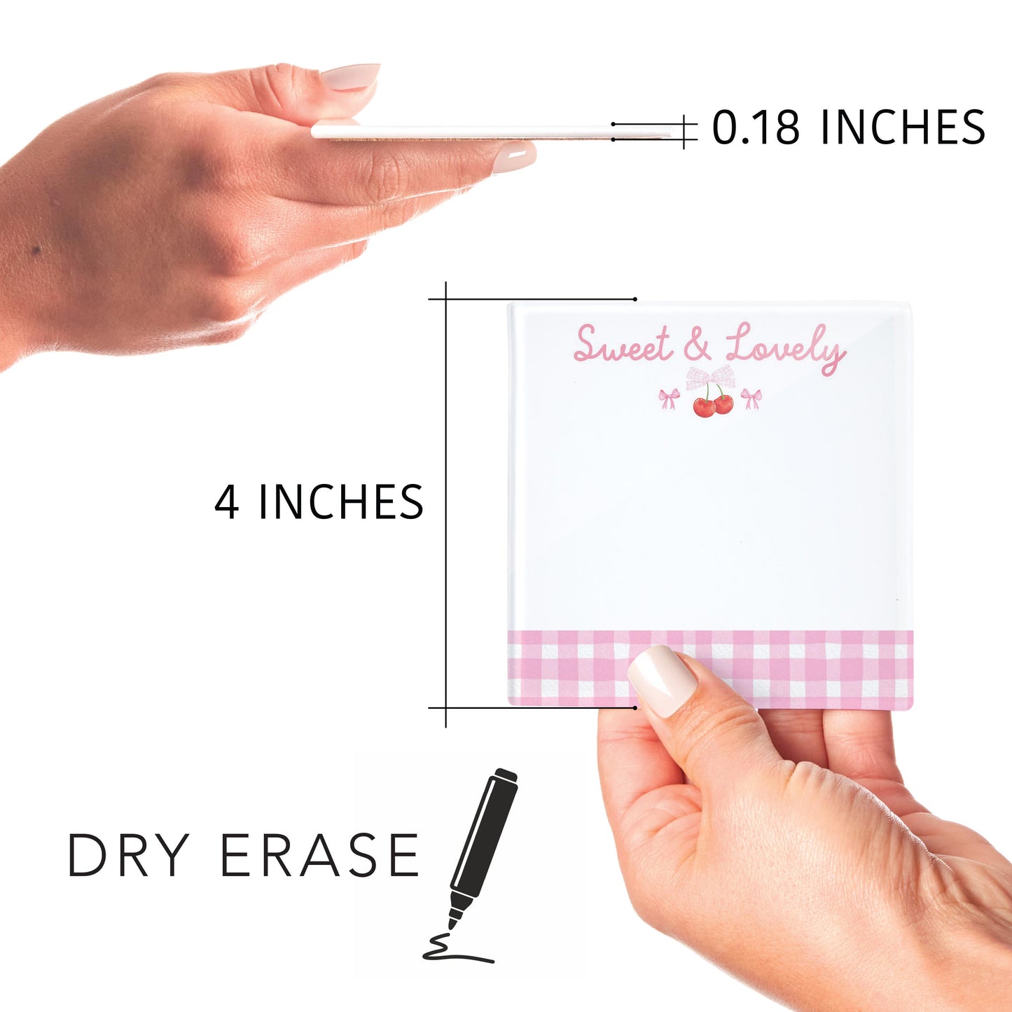 4x4 Clear Reminder Kalia Lane-Sweet & Lovely Notes