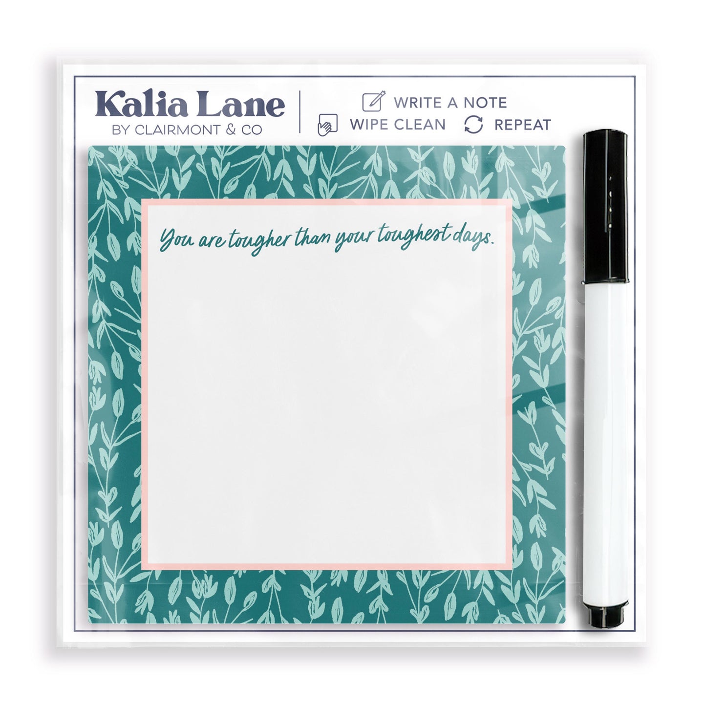 4x4 Clear Reminder Kalia Lane-Kalia Floral You Are Tough Notes