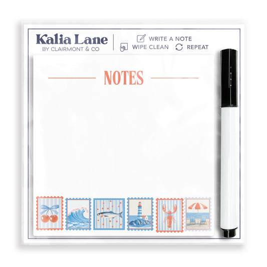 4x4 Clear Reminder Kalia Lane-New England Tides Notes -0