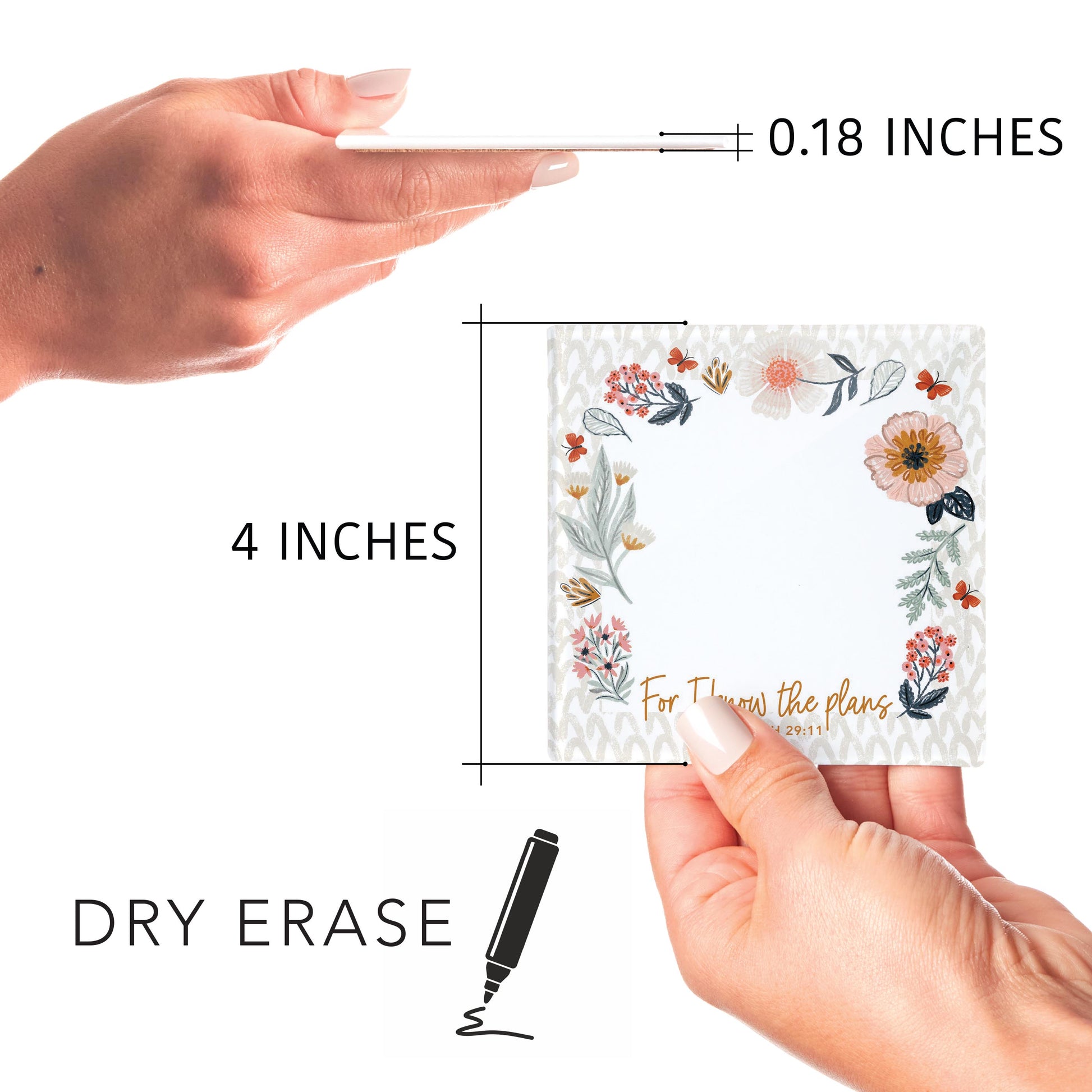 4x4 Clear Reminder Kalia Lane-Pretty Things Floral Faith For I Know The Plans -8