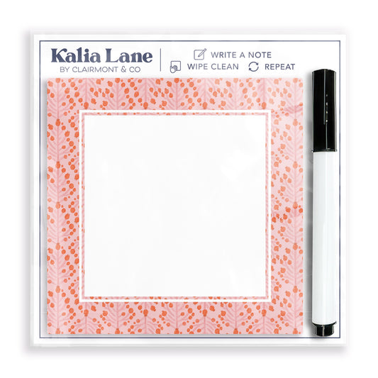 4x4 Clear Reminder Kalia Lane-Pretty Things Pink Pattern Notes