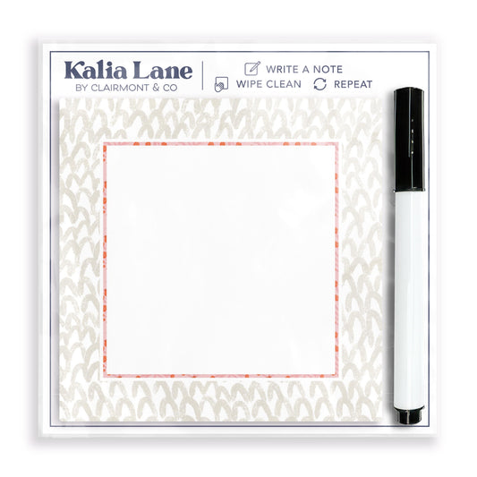 4x4 Clear Reminder Kalia Lane-Pretty Things Grey Pattern Notes