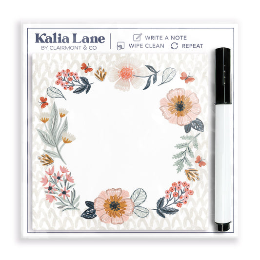 4x4 Clear Reminder Kalia Lane-Pretty Things Abstract Floral Notes