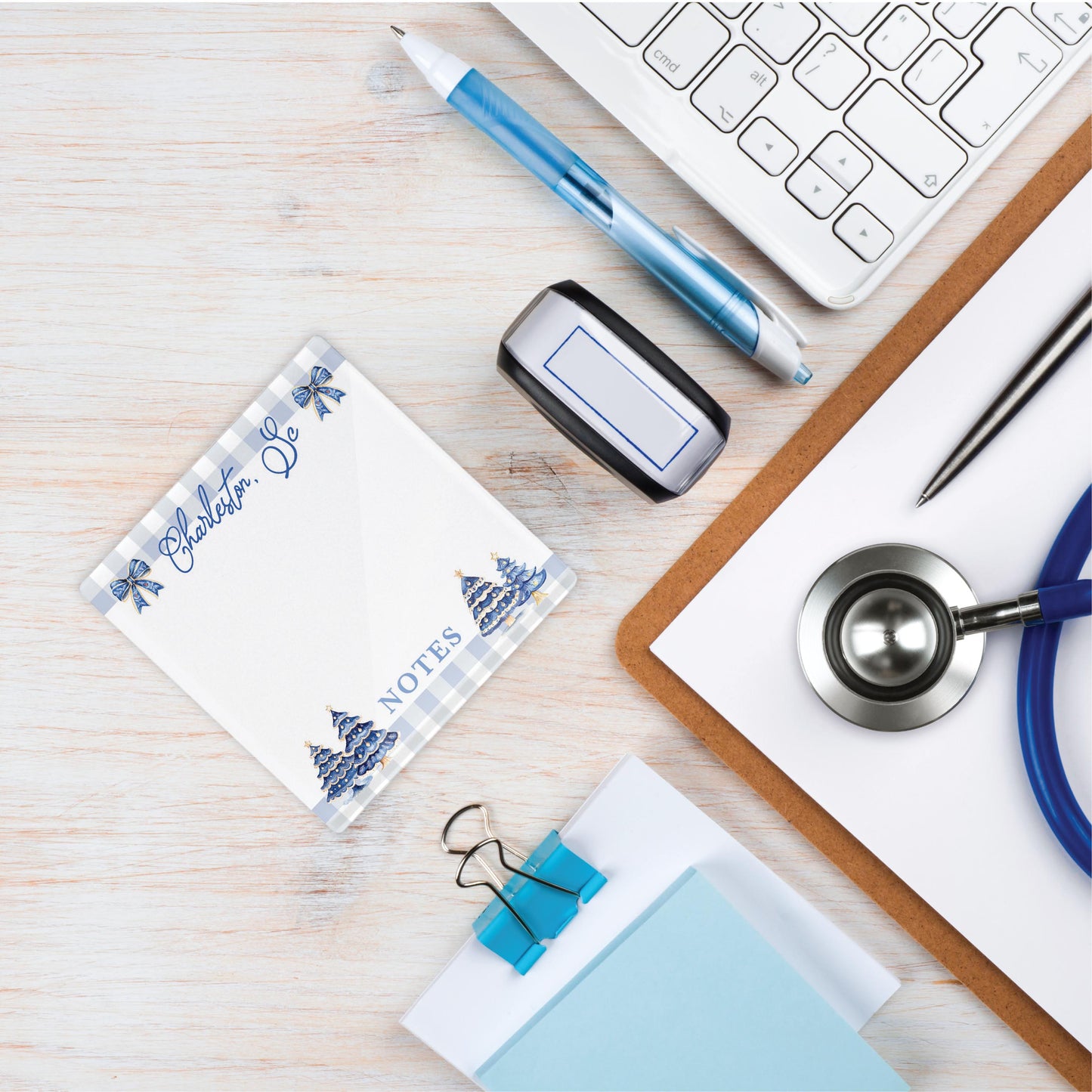 4x4 Clear Reminder Love Local-Love+Local Blue Noel - A Grand Millennial Christmas -3