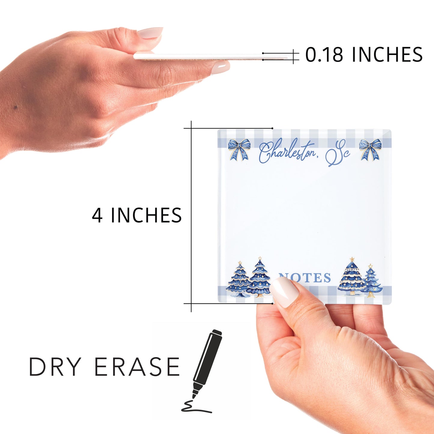 4x4 Clear Reminder Love Local-Love+Local Blue Noel - A Grand Millennial Christmas -4