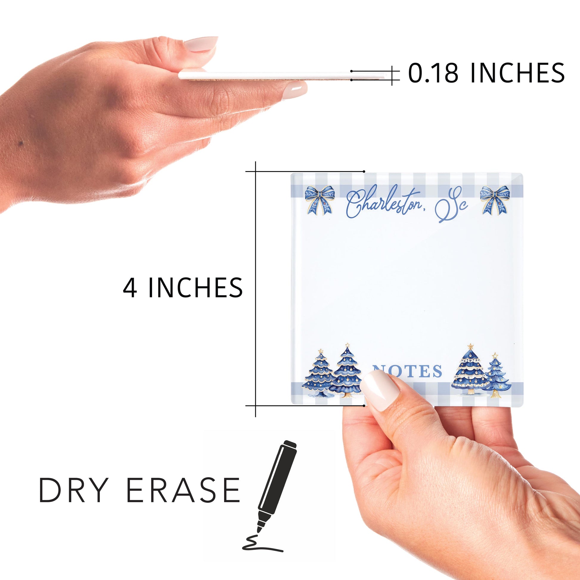 4x4 Clear Reminder Love Local-Love+Local Blue Noel - A Grand Millennial Christmas -4