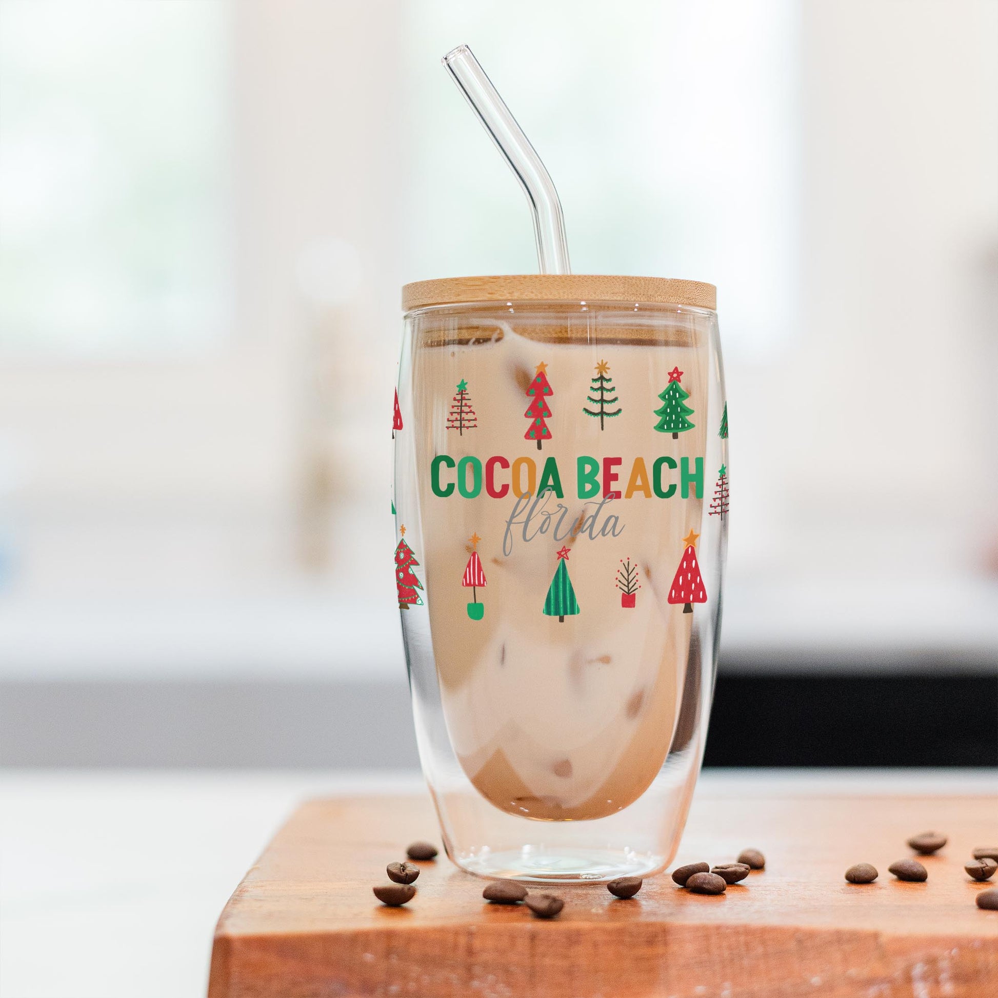 16oz Double Insulated Glass Tumbler-L+L Whimsy Wonderland Traditional -2