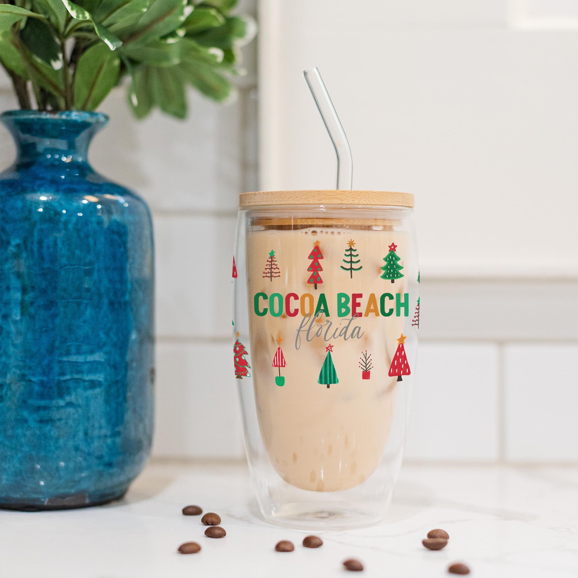 16oz Double Insulated Glass Tumbler-L+L Whimsy Wonderland Traditional -4