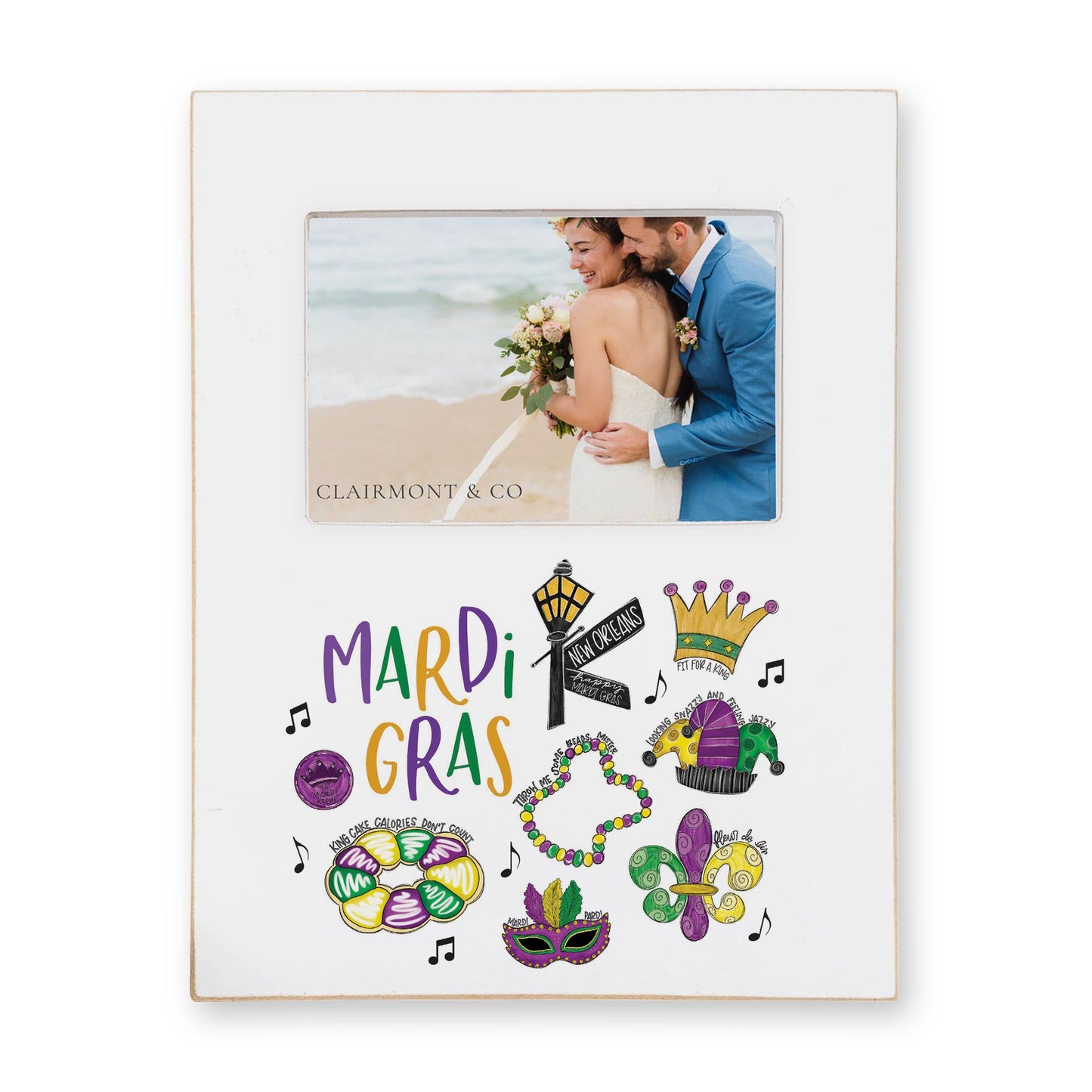 Lily Frame Vertical-Mardi Gras Icons