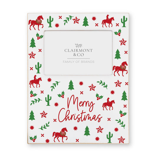 Lily Frame Vertical-Western Christmas -0