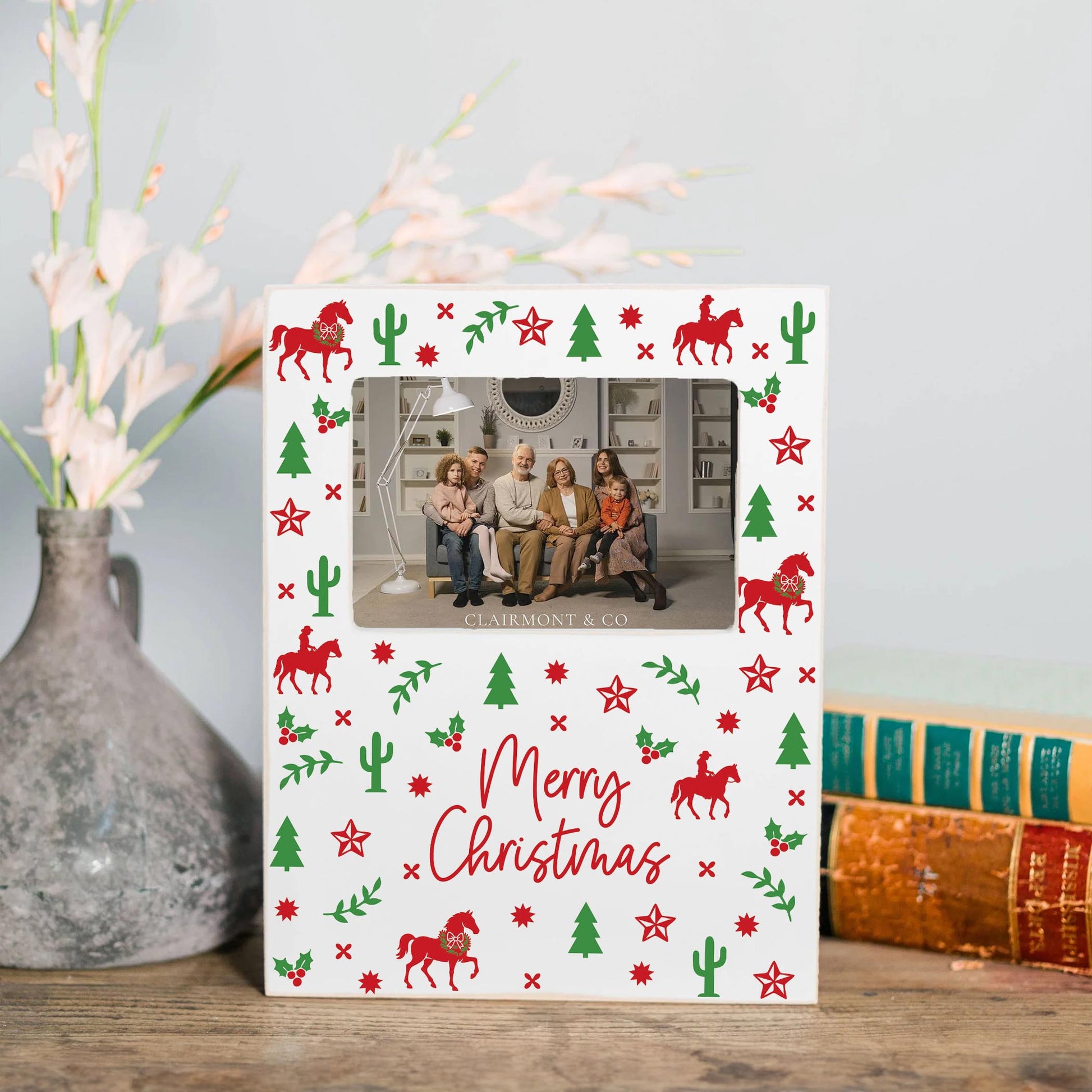 Lily Frame Vertical-Western Christmas -1