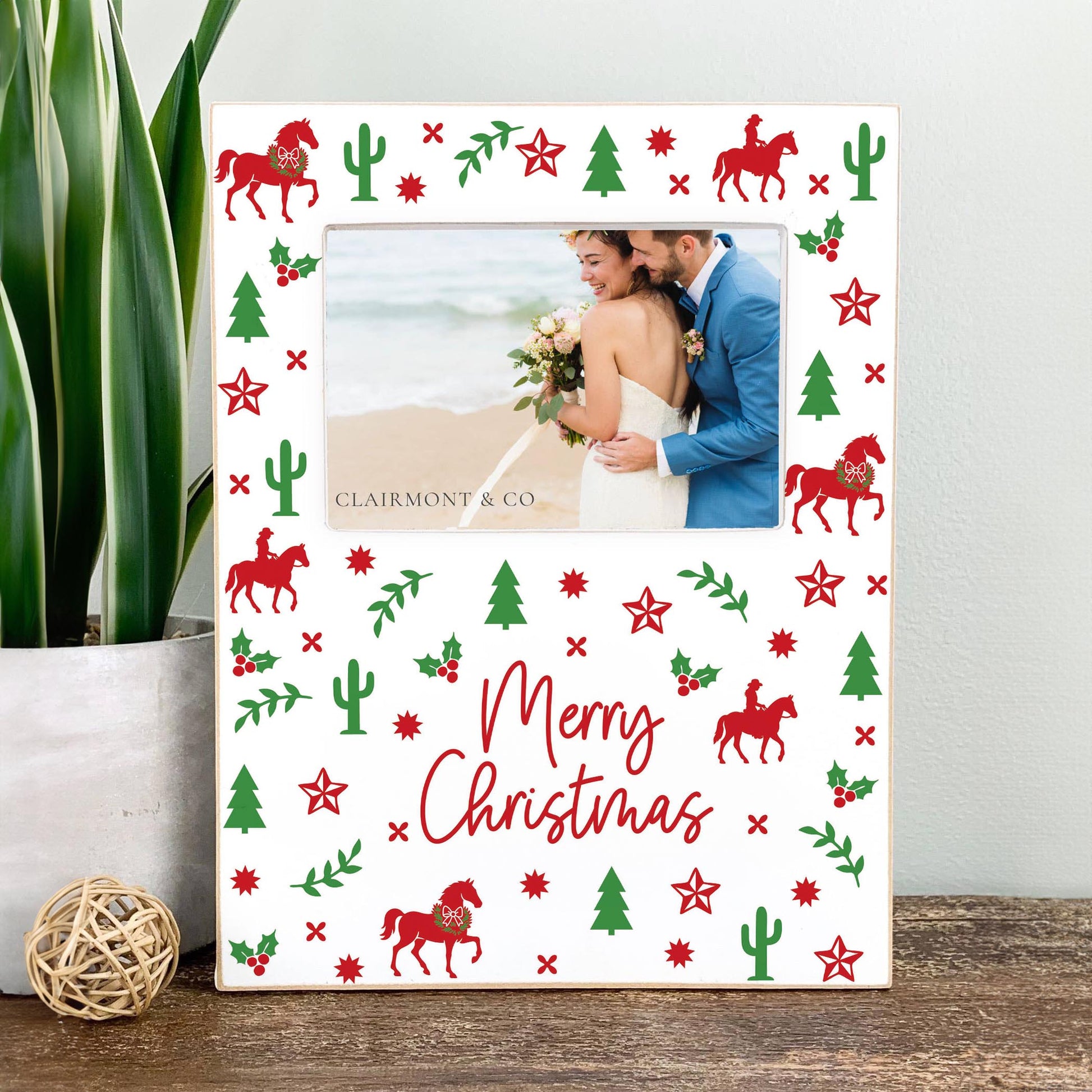 Lily Frame Vertical-Western Christmas -2
