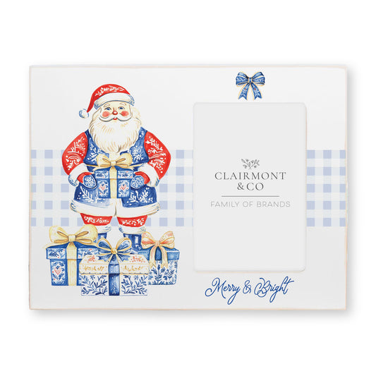 Lily Frame Horizontal-Blue Noel - A Grand Millennial Christmas -0