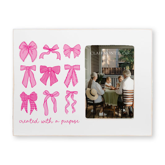 Lily Frame-Pink Bows Created With A Purpose