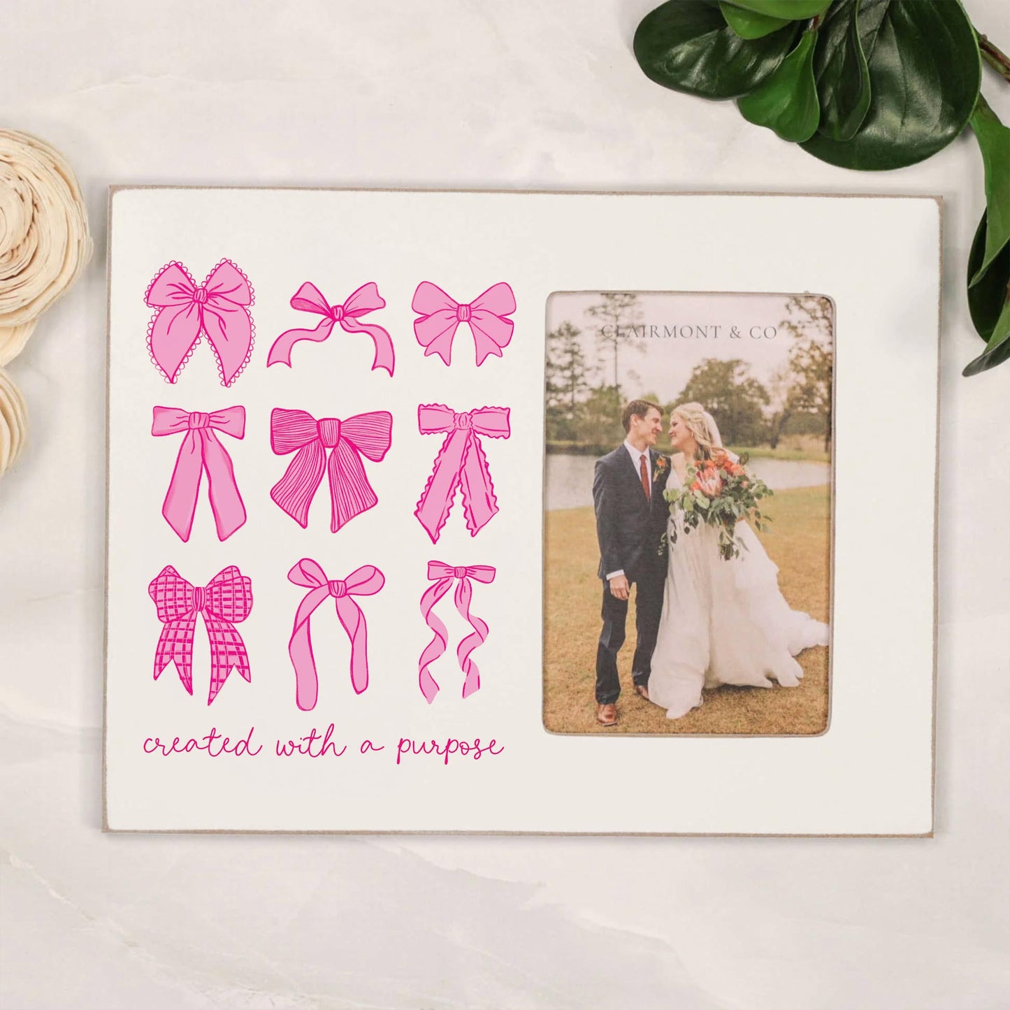 Lily Frame-Pink Bows Created With A Purpose