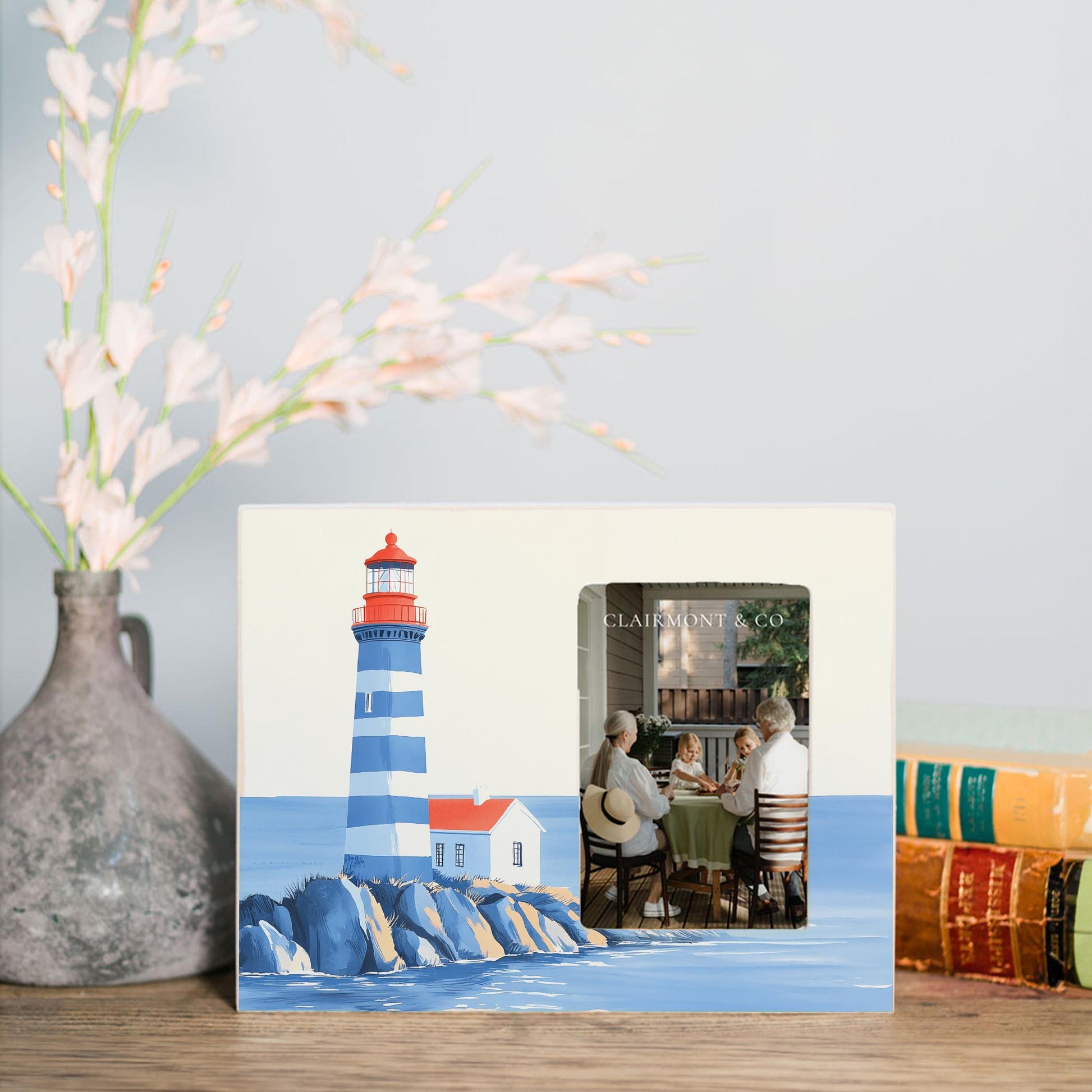 Lily Frame Horizontal-New England Tides Lighthouse -1