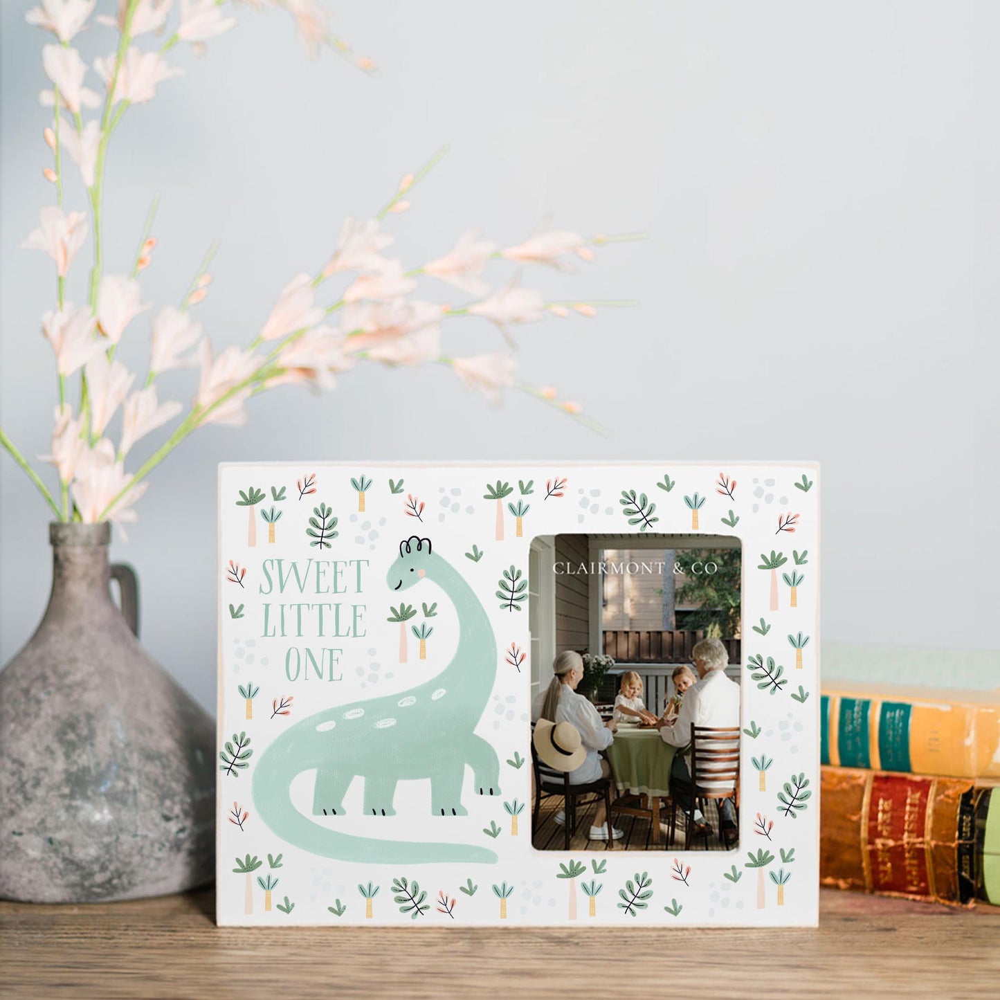Lily Frame Horizontal-Dinosaur Nursery Sweet Little One -1