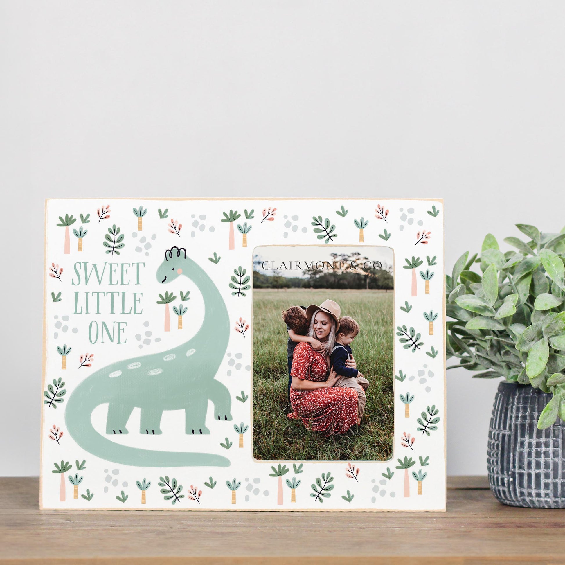Lily Frame Horizontal-Dinosaur Nursery Sweet Little One -2