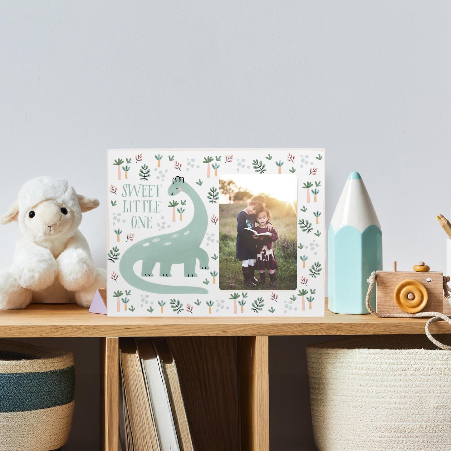 Lily Frame Horizontal-Dinosaur Nursery Sweet Little One -4
