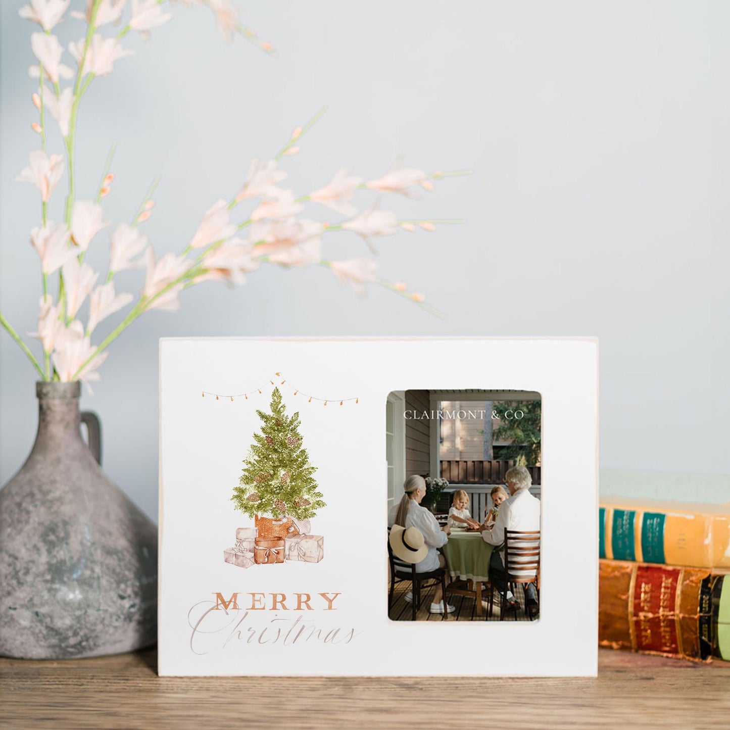 Lily Frame - Cottage Tree Merry Christmas