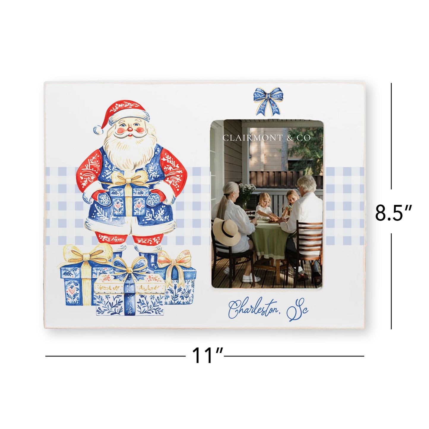 Lily Frame Horizontal-Love+Local Blue Noel - A Grand Millennial Christmas -4