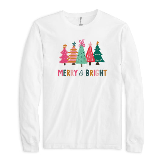 XL Long Sleeve T-Shirt White-Whimsy Wonderland Merry & Bright