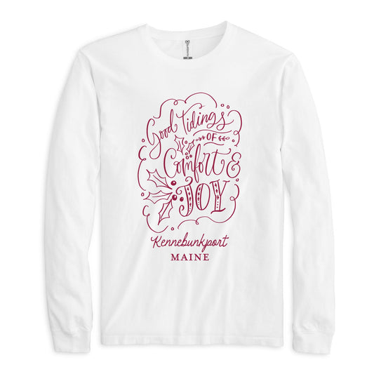 Long Sleeve T-Shirt White-Love + Local Winterberry -0