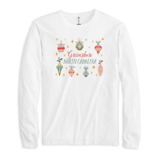 Long Sleeve T-Shirt White-Ornament Gems