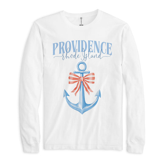 Long Sleeve T-Shirt White-Love+Local New England Tides -0