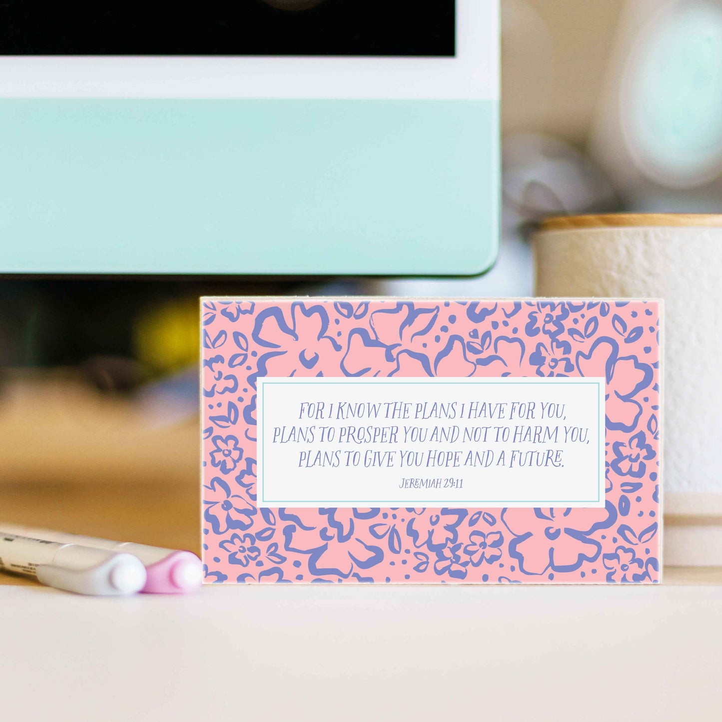 Fearless Faith Desk Sign - For I know the plans I have for you