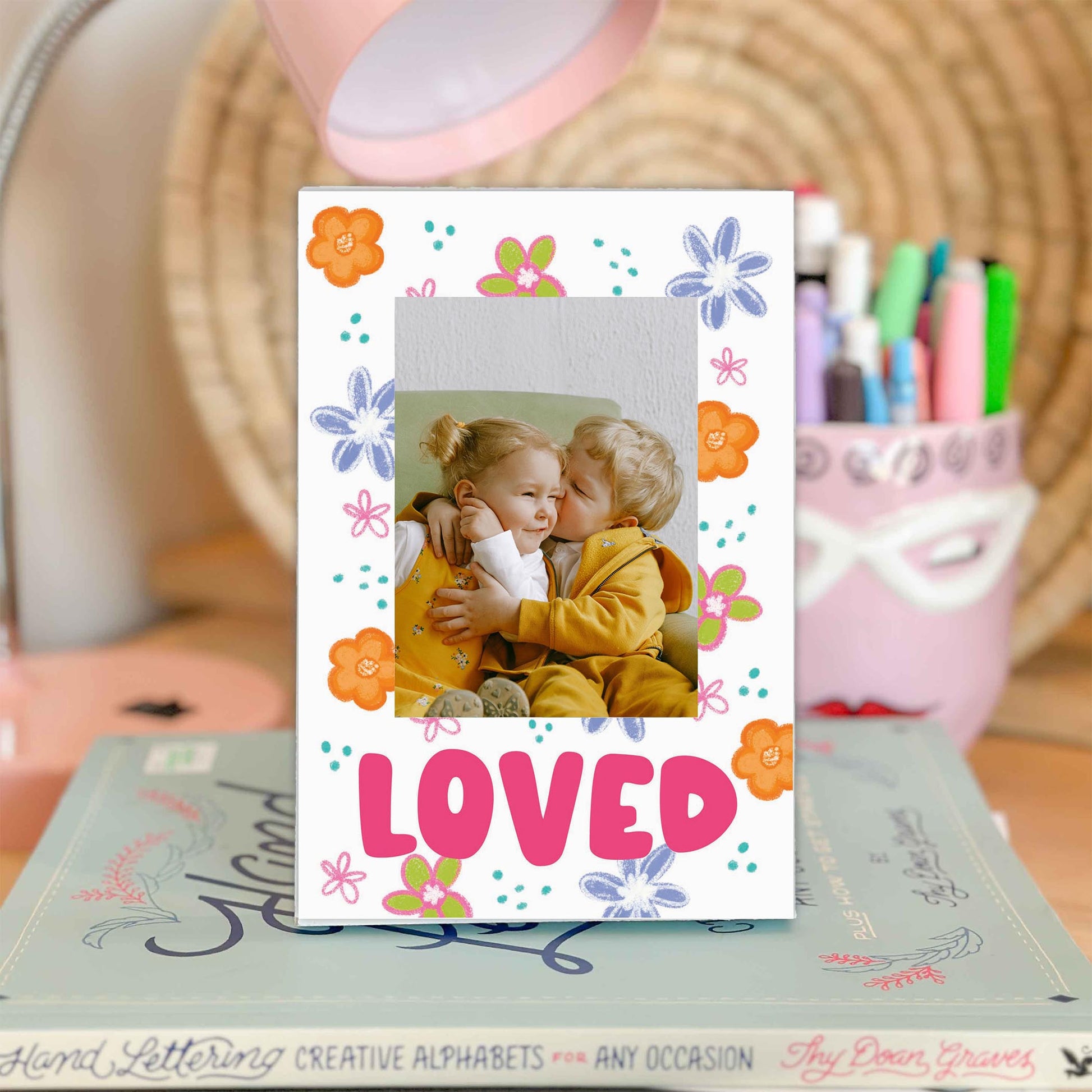 Mini Frame-Floral Inspirational Loved -1